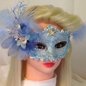 Blue Mask Mermaid Theme OS